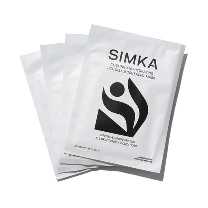 Simka Bio-Cellulose Facial Mask (4 Pack)