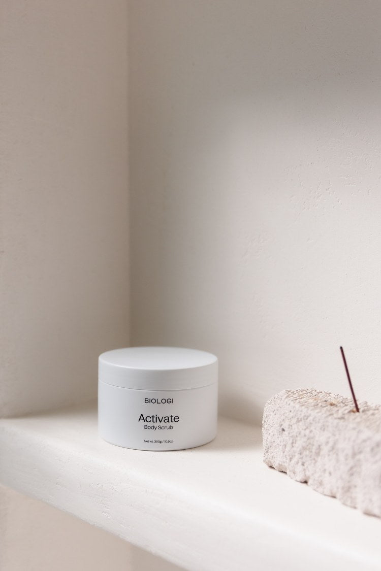 Activate Body Scrub on shelf 